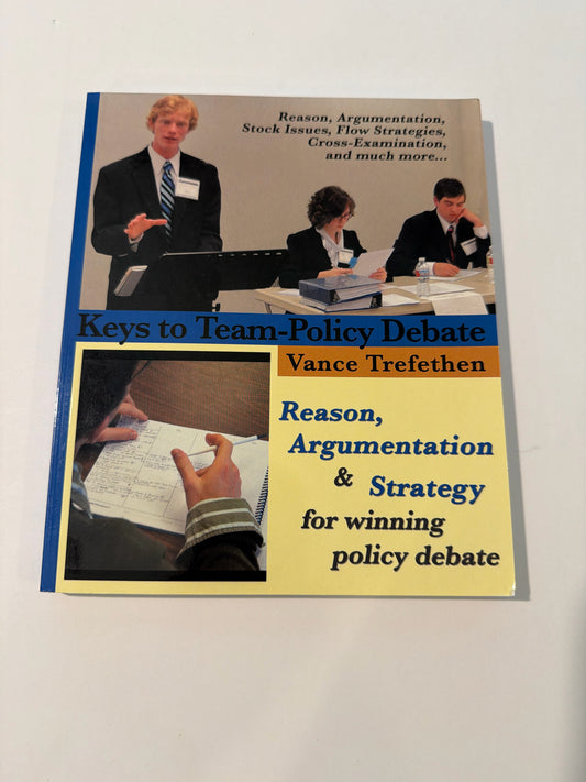 Keys to Team Policy Debate Monument Pub Pre-Owned High School Electives Books