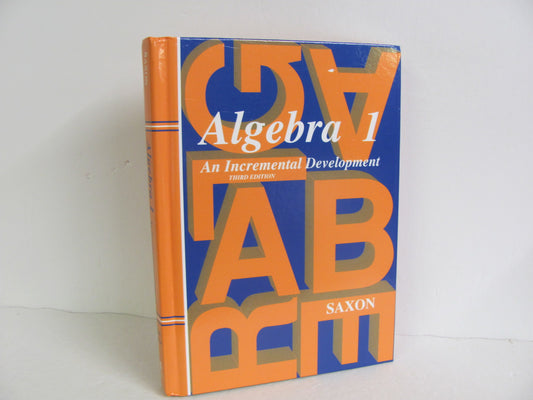 Algebra 1 Saxon Student Book Pre-Owned Saxon High School Mathematics Textbooks