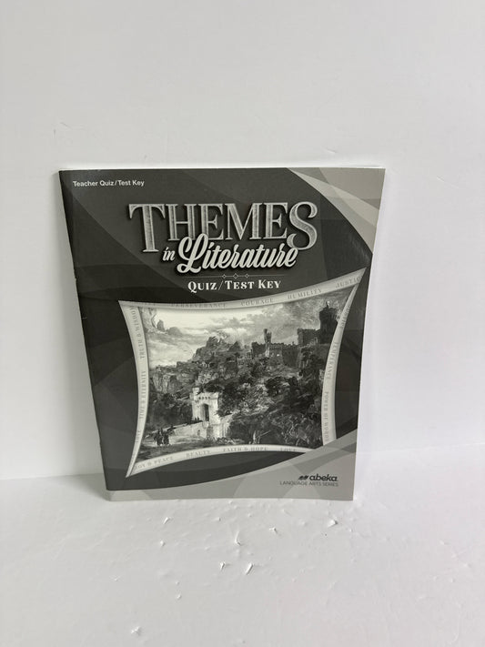 Themes in Literature Abeka Quiz/Test Key  Pre-Owned Literature Textbooks