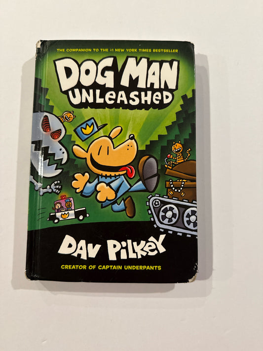 Dog Man Unleased Scholastic Pre-Owned Pilkey Elementary Fiction Books