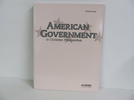 American Government Abeka Answer Key  Pre-Owned 12th Grade History Textbooks