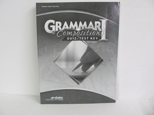 Grammar & Composition 1 Abeka Quiz/Test Key  Pre-Owned Language Textbooks