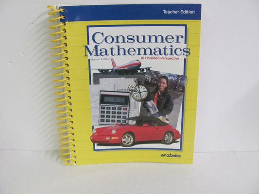 Consumer Mathematics Abeka Teacher Edition  Pre-Owned Mathematics Textbooks