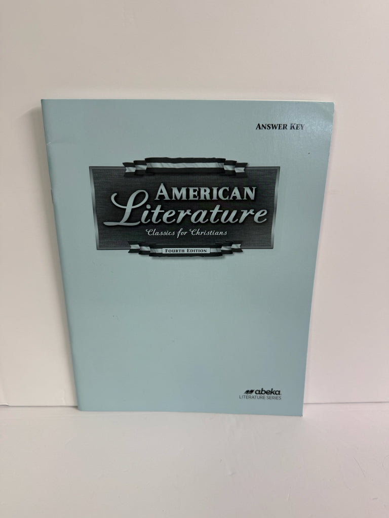 American Literature Abeka Answer Key  Pre-Owned 11th Grade Language Textbooks