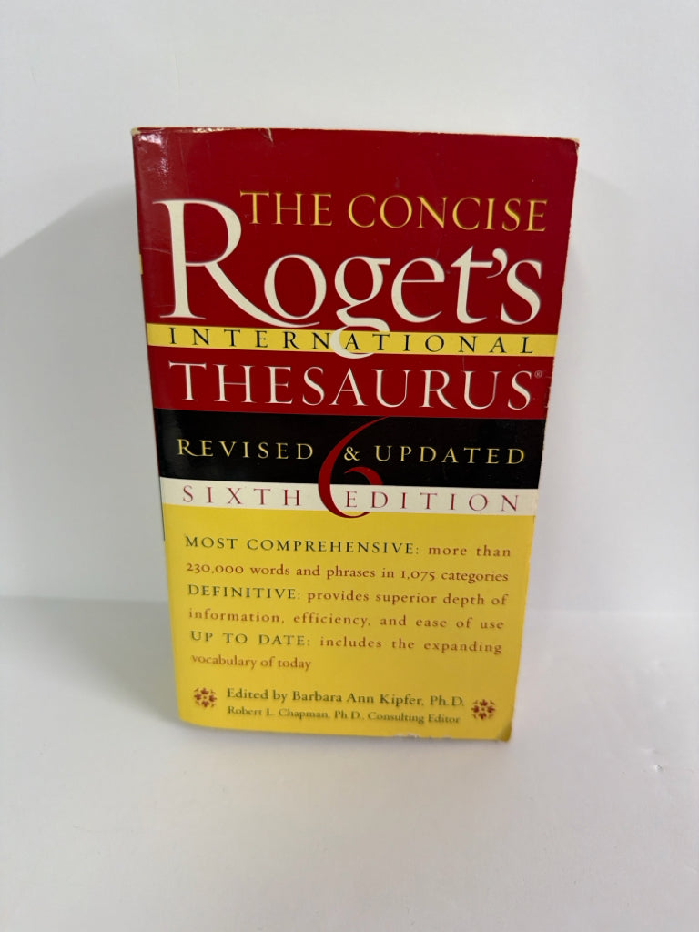 Roget's Thesaurus Harper Torch Pre-Owned Reference Books
