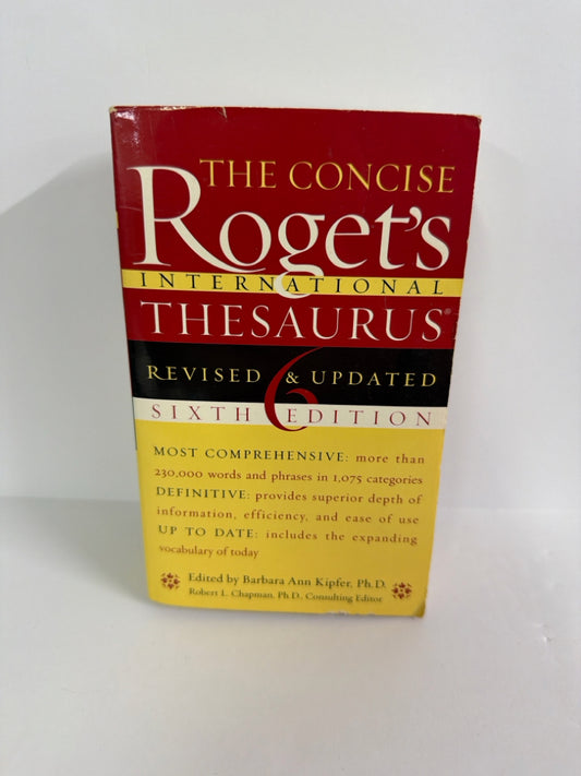 Roget's Thesaurus Harper Torch Pre-Owned Reference Books