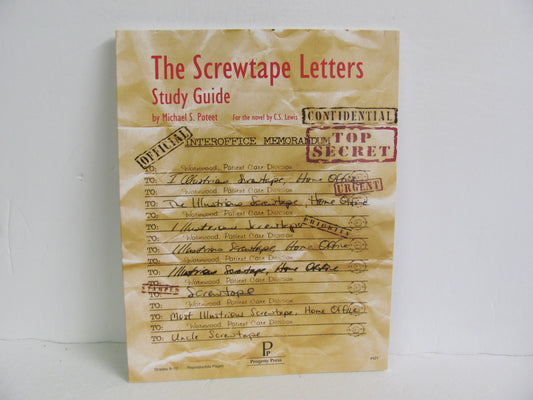The Screwtape Letters Progeny Press Study Guide - Pre-Owned Literature Guides