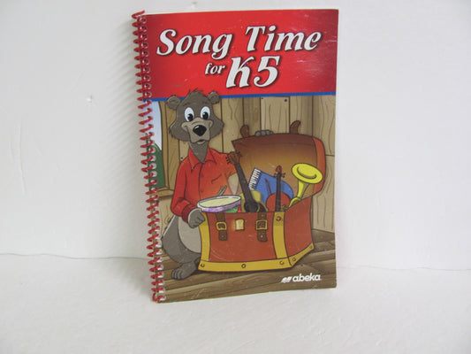 Song Time for K5 Abeka Pre-Owned Kindergarten Music Education Books