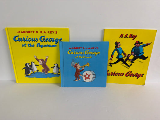 Curious George Margret & H.A. Rey Houghton Mifflin Hardback Books