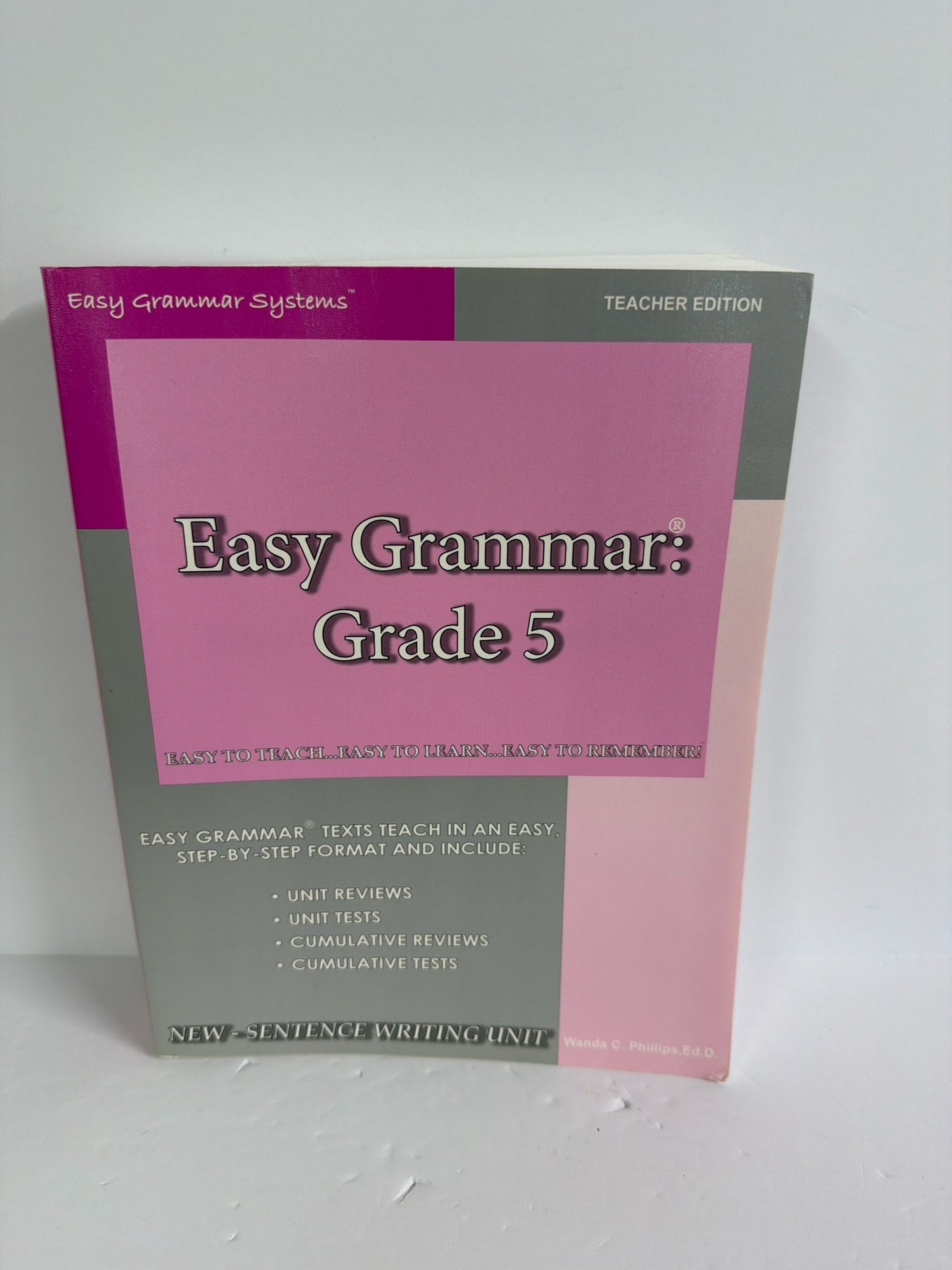 Grade 5 Easy Grammar Teacher Edition  Pre-Owned Langauge Arts & Reading