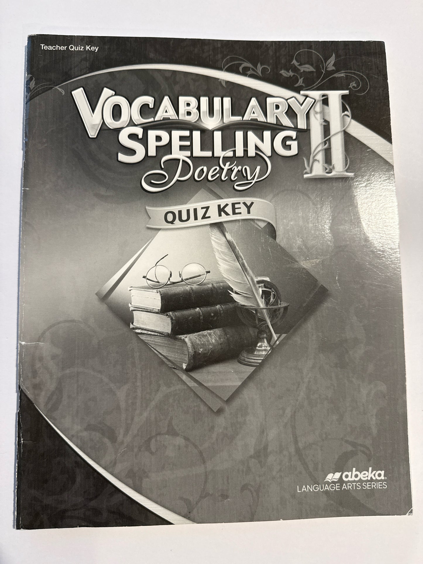 Vocabulary Spelling Poetry II Abeka Quiz Key Pre-Owned Spelling/Vocabulary Books