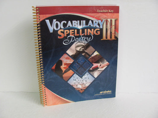 Vocabulary Spelling Poetry III Abeka 9th Grade Spelling/Vocabulary Books
