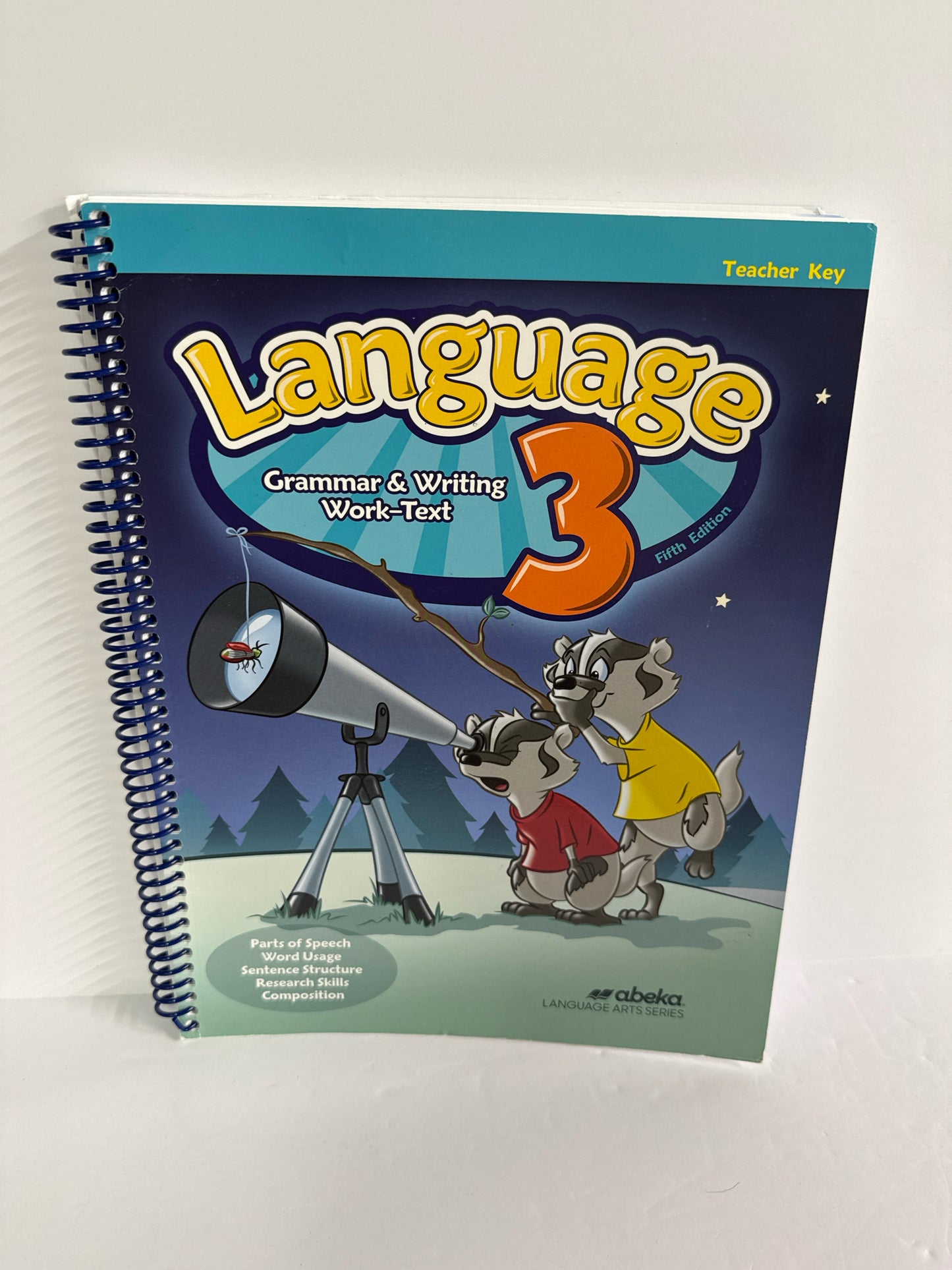 Language 3 Abeka Teacher Key  Pre-Owned 3rd Grade Language Textbooks