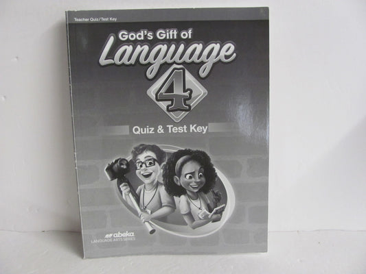 Language 4 Abeka Quiz/Test Key  Pre-Owned 4th Grade Language Textbooks
