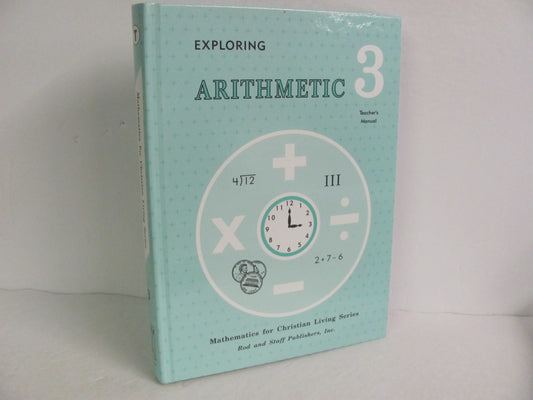 Arithmetic 3 Rod & Staff Teacher Manual  Pre-Owned Mathematics Textbooks