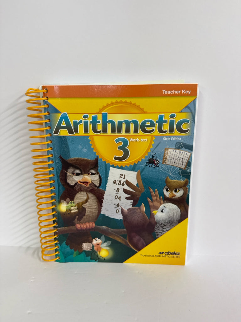 Arithmetic 3 Abeka Teacher Key  Pre-Owned 3rd Grade Mathematics Textbooks