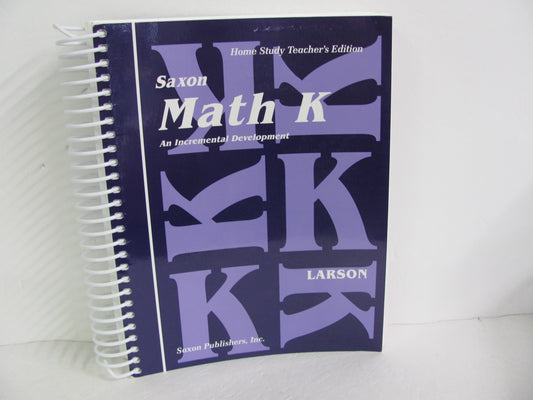 Math K Saxon Teacher Edition  Pre-Owned Larson Mathematics Textbooks