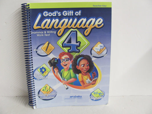 Language 4 Abeka Teacher Key  Pre-Owned 4th Grade Language Textbooks