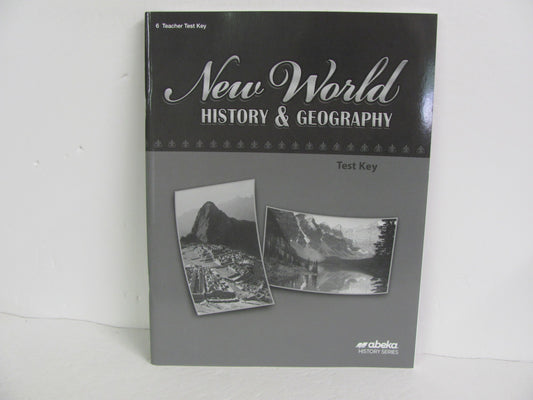 New World History Abeka Test Key Pre-Owned 6th Grade History Textbooks