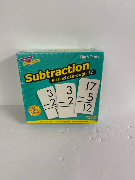 Subtraction Flashc Trend Flashcards Pre-Owned Elementary Manipulatives