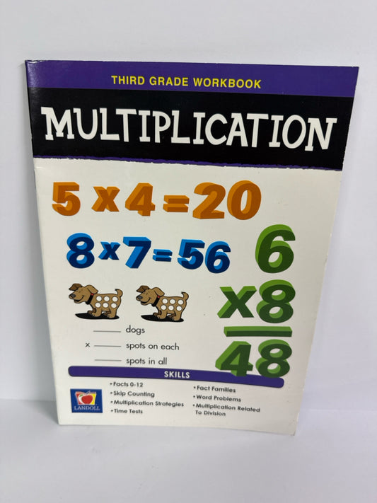 Mulitplication Landoll Workbook  Pre-Owned Summer Study Books
