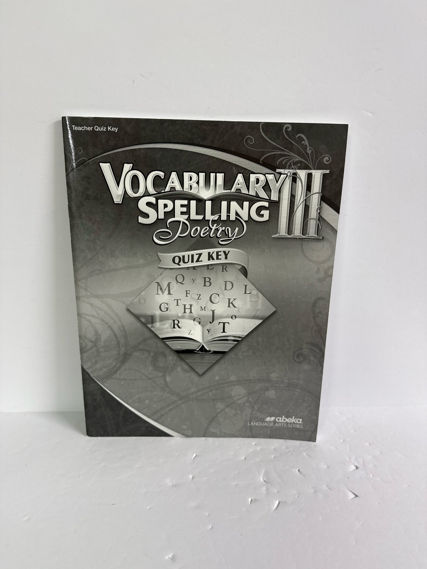 Vocabulary Spelling Poetry III Abeka Quiz Key Pre-Owned Language Textbooks