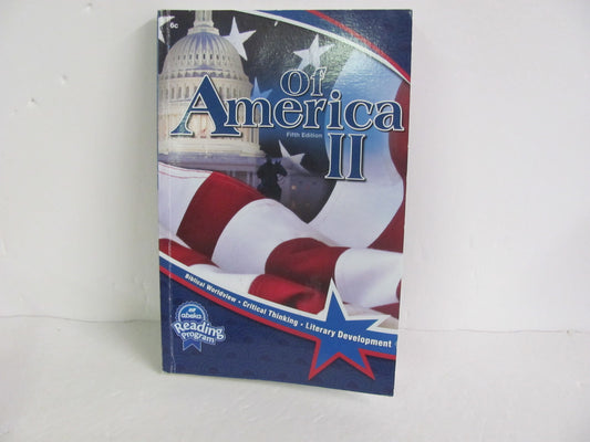 Of America II Abeka Student Book Pre-Owned 6th Grade Reading Textbooks