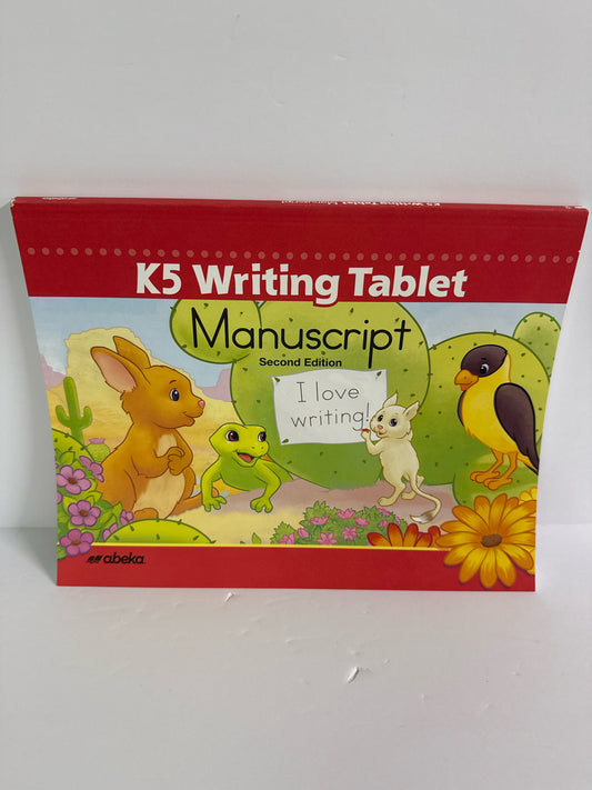 Writing Tablet Abeka Student Workbook Pre-Owned Kindergarten Penmanship Books
