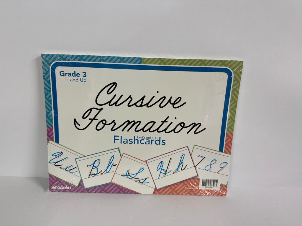 Cursive Formation Abeka Flashcards Pre-Owned 3rd Grade Language Textbooks