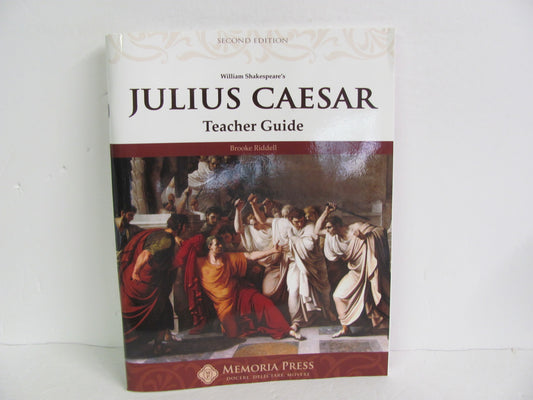 Julius Caesar Memoria Press Teacher Guide  Pre-Owned Shakespeare Fiction Books