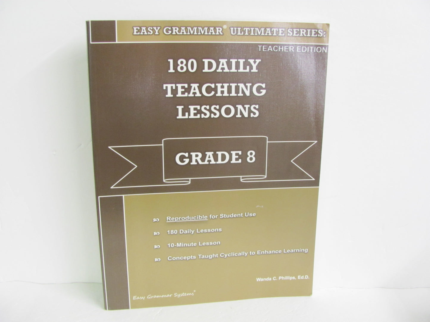 180 Daily Teaching Lessons Easy Grammar 8th Grade Language Textbooks
