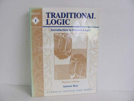 Traditional Logic I Memoria Press Answer Key  Pre-Owned Cothran Logic Books