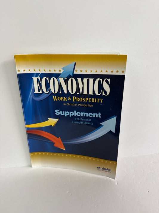 Economics Work & Prosperity Abeka Supplement Pre-Owned History Textbooks