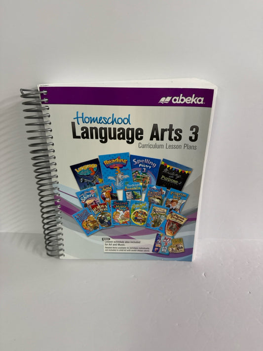 Language Arts 3 Abeka Curriculum/Lesson Plan Pre-Owned Language Textbooks