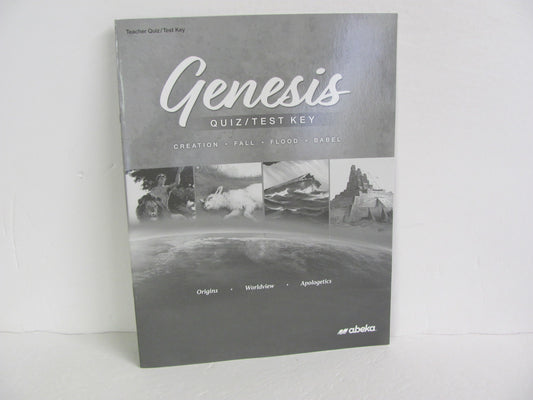 Genesis Abeka Quiz/Test Key  Pre-Owned High School Bible Textbooks