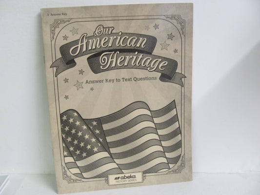 Our American Heritage Abeka Answer Key  Pre-Owned 3rd Grade History Textbooks