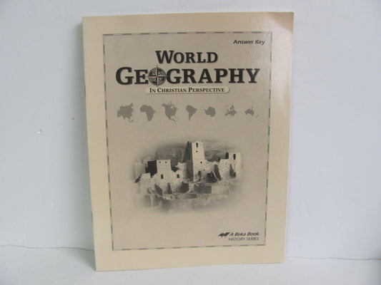 World Geography Abeka Answer Key  Pre-Owned 9th Grade History Textbooks