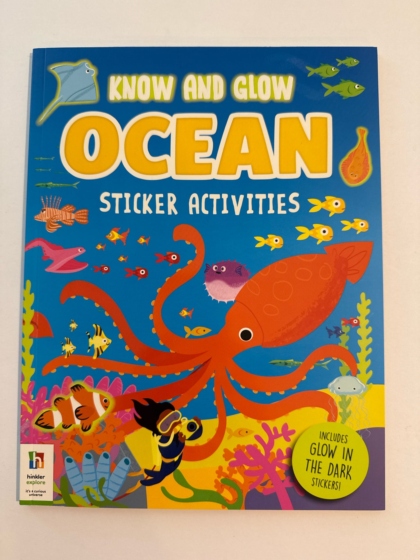 Know and Glow Ocean Sticker Activit Hinkler Books Ocean/Seashore Books