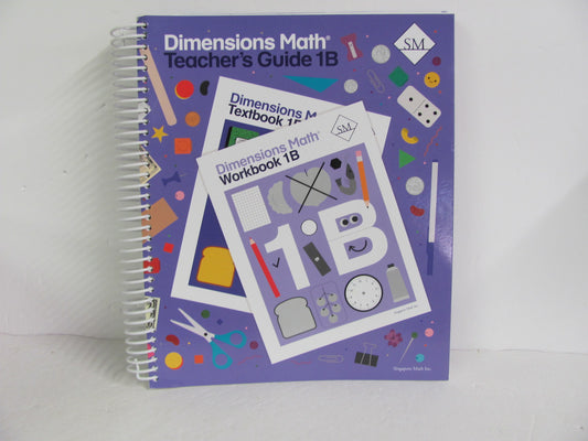 Dimensions Math 1B Singapore Teacher Guide  Pre-Owned Mathematics Textbooks