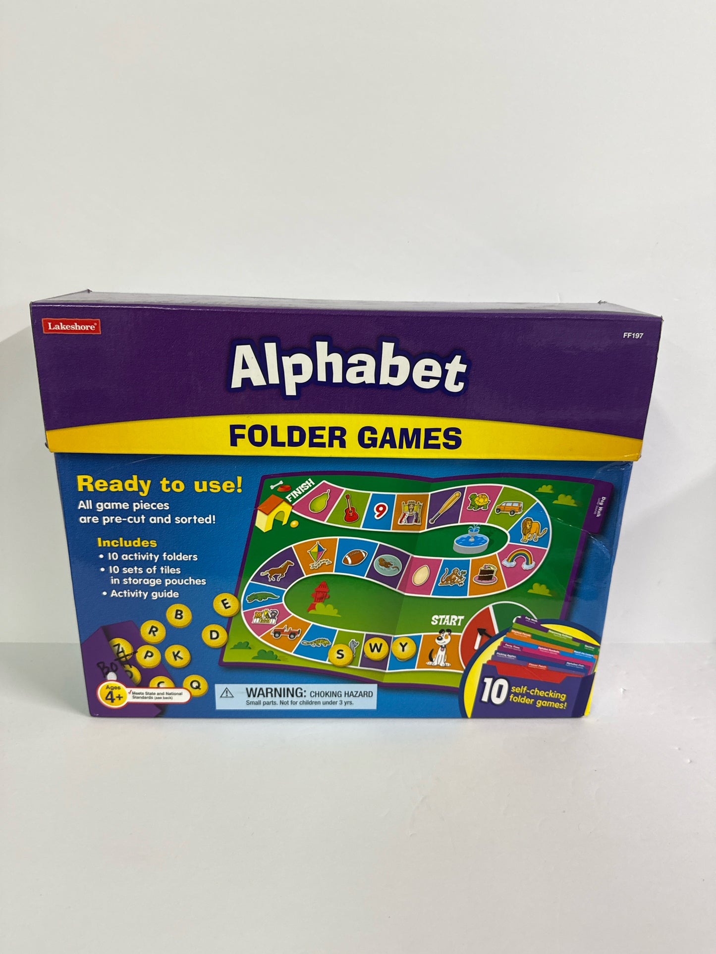 Alphabet Folder Games Lakeshore Pre-Owned Elementary Early Learning Books