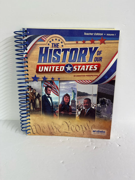 The History of Our United States 1 Abeka 4th Grade History Textbooks