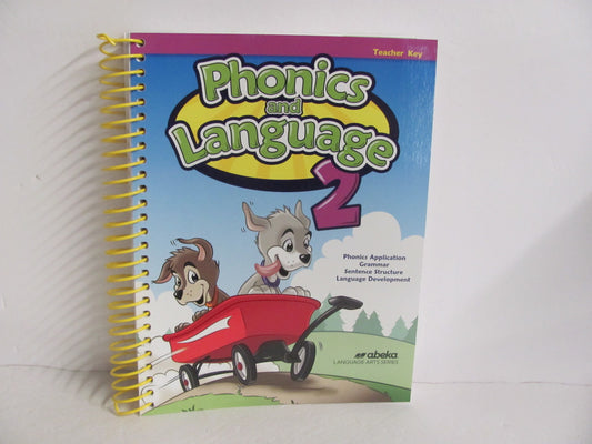 Phonics and Language 2 Abeka Teacher Key  Pre-Owned 2nd Grade Language Textbooks