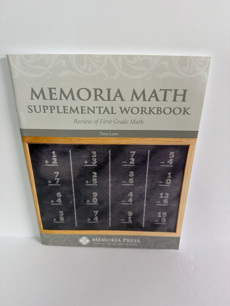 Memoria Math Memoria Press Supplemental Workbook Pre-Owned Memoria Press