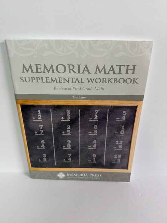 Memoria Math Memoria Press Supplemental Workbook Pre-Owned Memoria Press