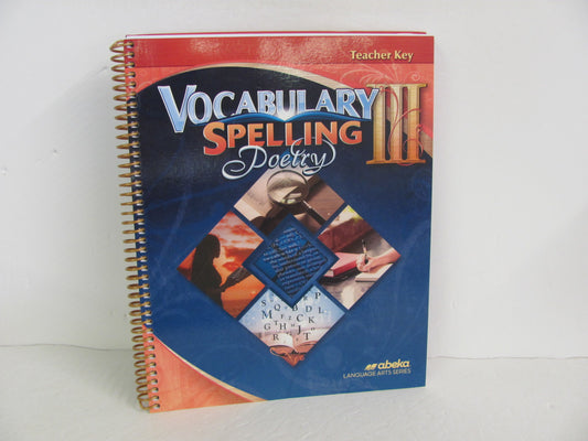 Vocabulary Spelling Poetry III Abeka 9th Grade Spelling/Vocabulary Books