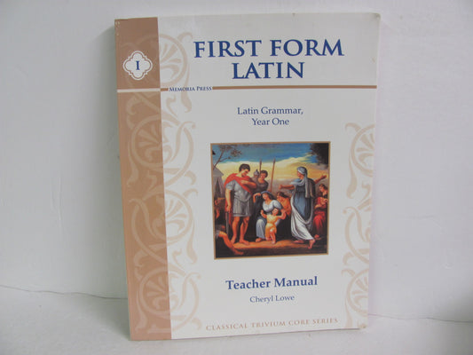 First Form Latin I Memoria Press Teacher Manual  Pre-Owned Latin Books