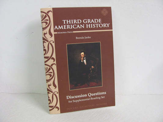 Third Grade American History Memoria Press Janke 3rd Grade History Textbooks