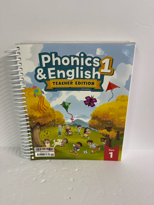 Phonics & English 1 BJU Press Teacher Edition  Pre-Owned Language Textbooks