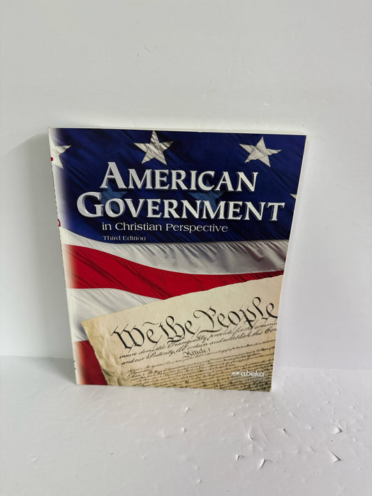 American Government Abeka Student Text  Pre-Owned 12th Grade History Textbooks