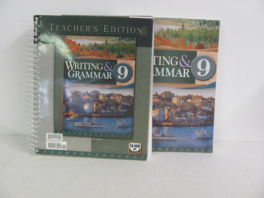 Writing & Grammar 9 BJU Press Set  Pre-Owned 9th Grade Language Textbooks